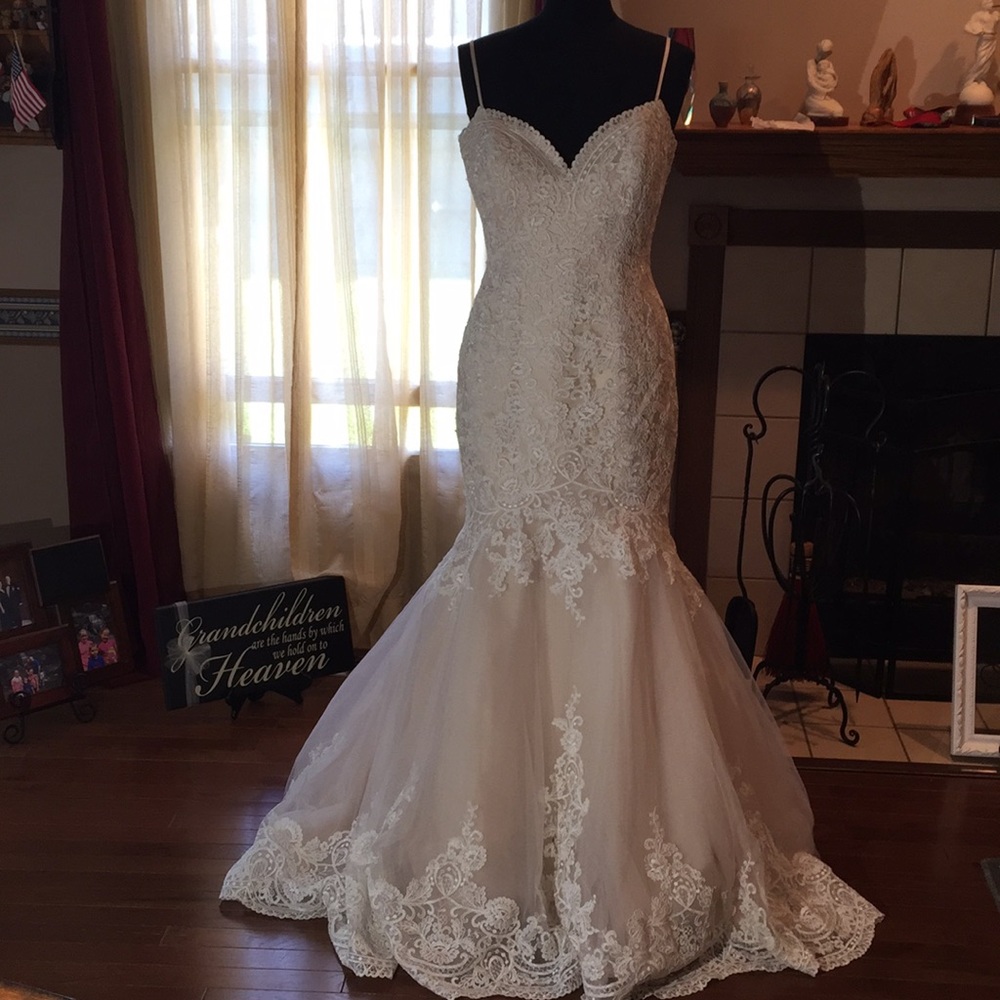 Mori Lee Bridal Gown Style 2871 Size 14 Iv/Champ